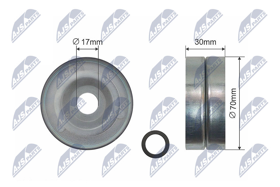 Ролик honda accord 02-12 civic 06-15 cr-v 07- fr-v 04-09 NTY RNK-HD-009