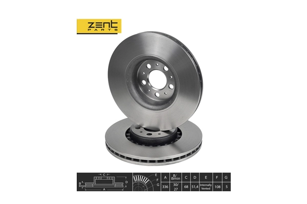 Z06078 диск тормозной передний ZENTPARTS Z06078