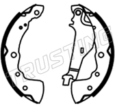 К-т бараб. тормоз. колодок TRUSTING 253.723