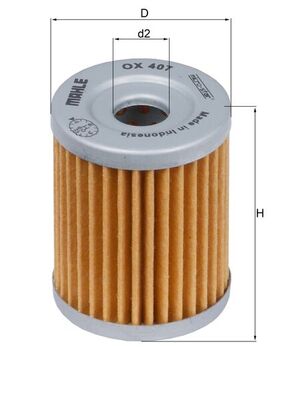 Ox407 mahle фильтр масляный MAHLE/KNECHT OX 407