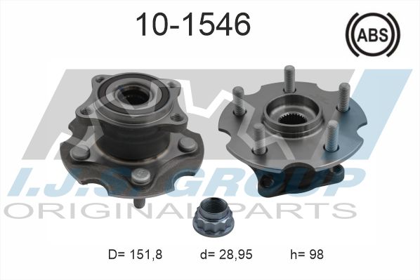 Ступица колеса toyota rav 4 iii-iv IJS GROUP 10-1546