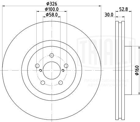 Диск тормозной TRIALLI DF 220108
