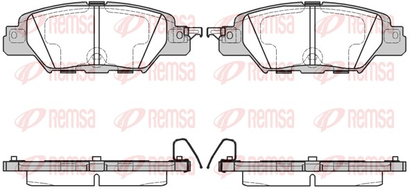 Тормозные колодки REMSA 1677.00
