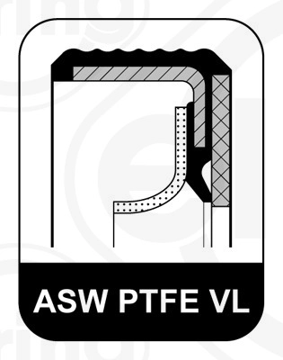 453.851e сальник к/в 180x205x15 ptfe ELRING 453.851