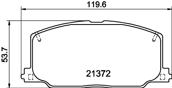 Колодки тормозные дисковые комплект HELLA/BEHR/PAGID 8DB355026-961