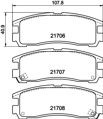 Колодки тормозные дисковые комплект HELLA/BEHR/PAGID 8DB355016-591