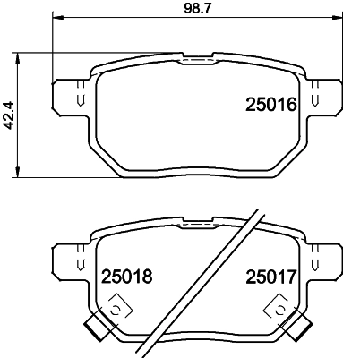Колодки тормозные дисковые комплект HELLA/BEHR/PAGID 8DB355036-871