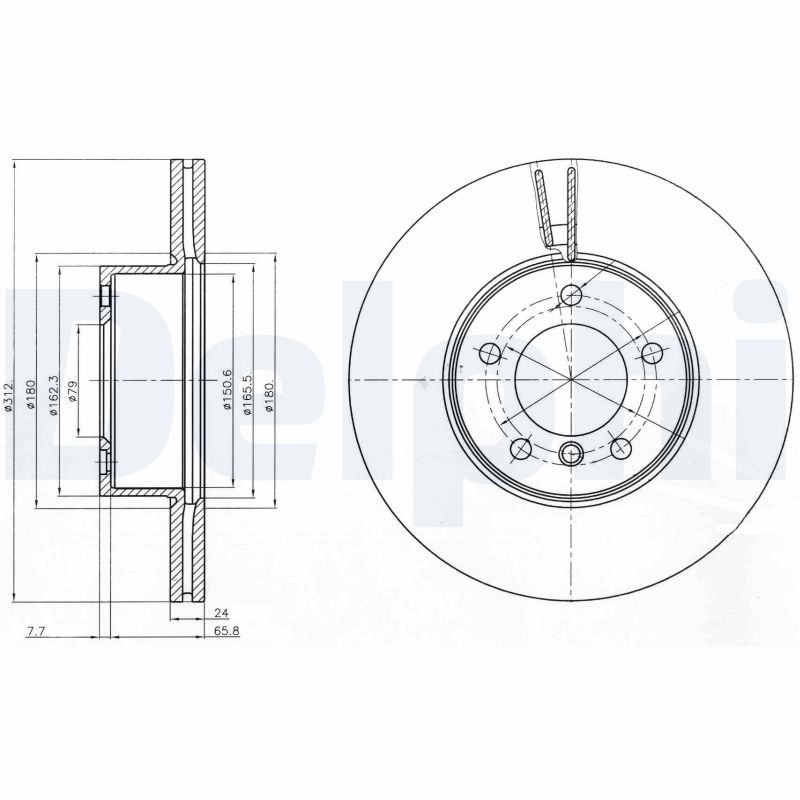 Тормозные диски DELPHI BG4172C
