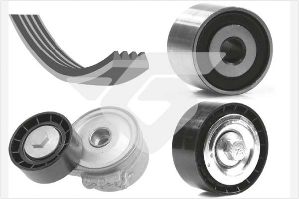 Комплект ручейковых ремней HUTCHINSON KHV124