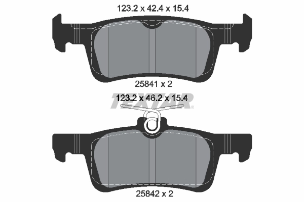 Тормозные колодки TEXTAR 2584101
