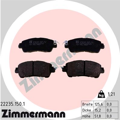 Тормозные колодки ZIMMERMANN 22235.150.1