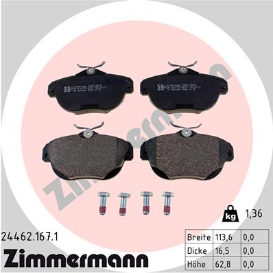 Тормозные колодки ZIMMERMANN 24462.167.1