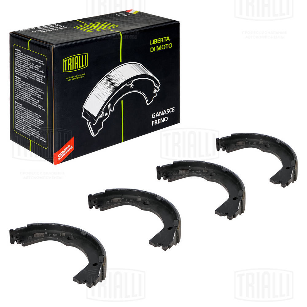 Gf 4661 колодки барабанные ручного тормоза TRIALLI GF 4661