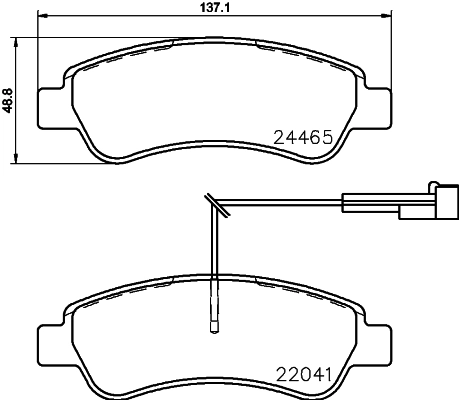 Тормозные колодки BREMBO P61125