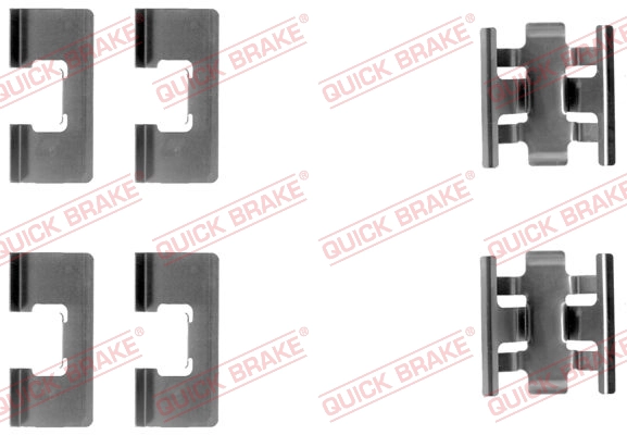 Монтажный комплект тормозных колодок QUICK BRAKE 109-1091