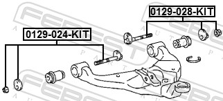 Болт с эксцентриком FEBEST 0129-024-KIT