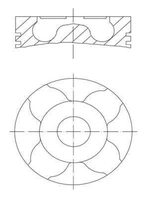 011 pi 00107 001 поршень +0.25 MAHLE/KNECHT 011 PI 00107 001