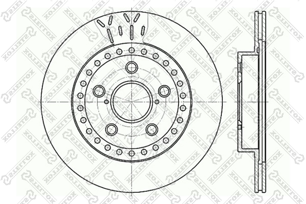 Тормозные диски STELLOX 6020-4562V-SX