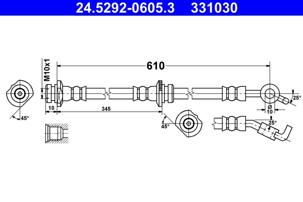 Тормозные трубки ATE 24-5292-0605-3