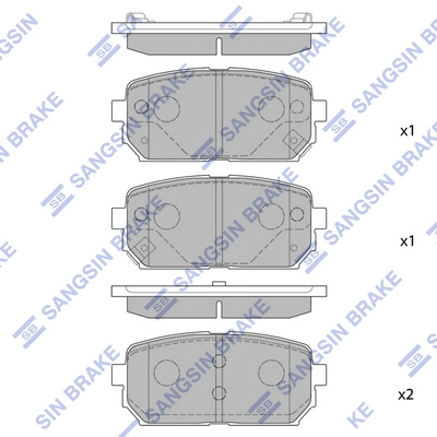 Sp1197sns 1303 02 колодки дисковые з. HI-Q SP1197