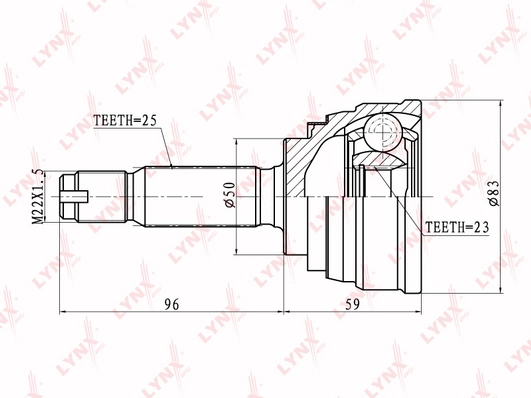 Шрус LYNXAUTO CO-5502