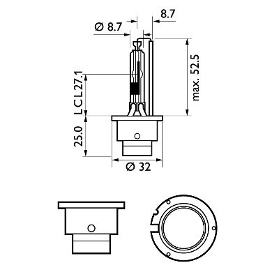 Лампа газоразрядная d2r 85v 35w d2r xenon longerlife 1шт PHILIPS 85126SYC1