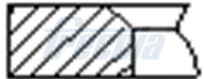 Кольца двс поршневые (к-т на 1 поршень) FRECCIA FR10-207900
