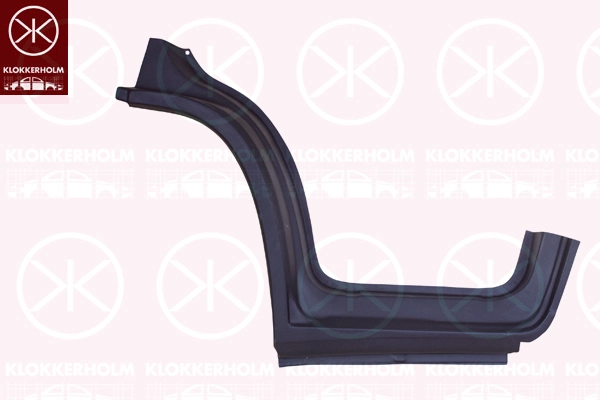 Накладка порога передн прав под дверь citroen jumper (04.06- .) fiat ducato (07.06- .) peugeot boxer (04.06- .) KLOKKERHOLM 2097046