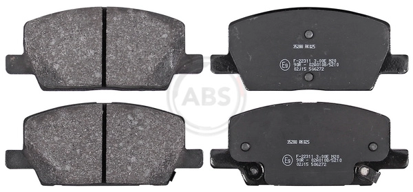 Комплект колодок для дисковых тормозов A.B.S. 35288