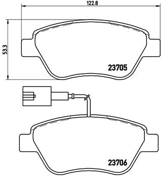 Колодки тормозные дисковые комплект BREMBO P23141X