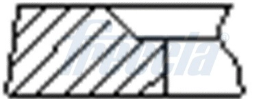 Кольца двс поршневые (к-т на 1 поршень) FRECCIA FR10-248100