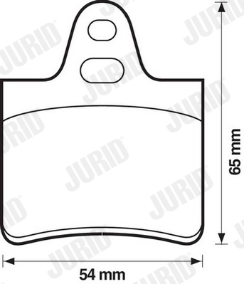 Тормозные колодки JURID 571264D