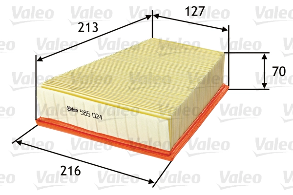Воздушный фильтр VALEO 585024