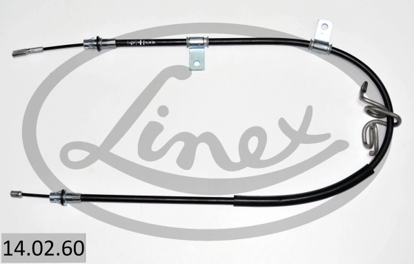 Трос стояночного тормоза лев fiat freemont 08/2011- 1177/980мм LINEX 14.02.60