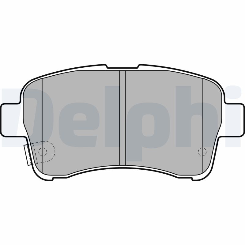 Колодки тормозные дисковые комплект DELPHI LP2205
