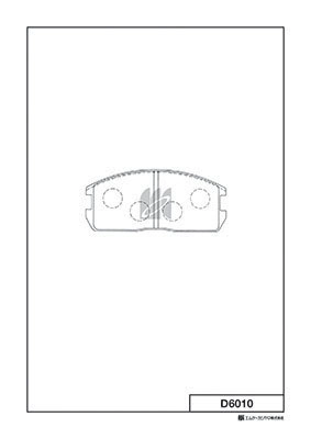 Колодки тормозные дисковые MK KASHIYAMA D6010