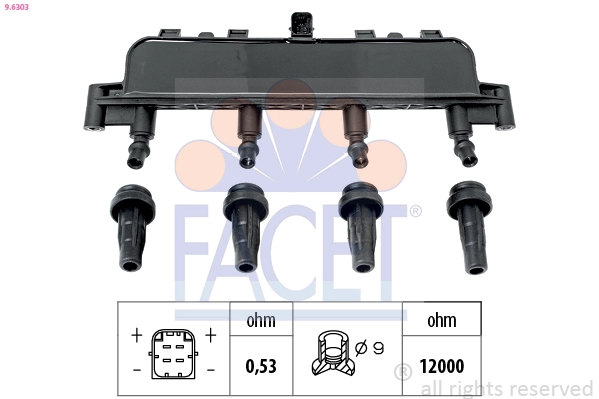 Катушка зажигания FACET 9.6303