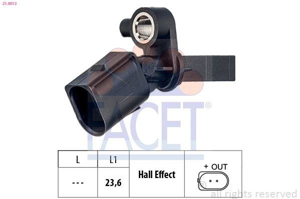 Датчик абс FACET 21.0013