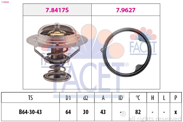 Термостат FACET 7.8926