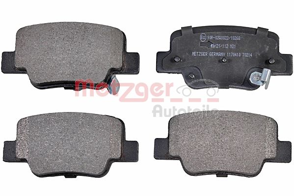 Колодки тормозные дисковые METZGER 1170410