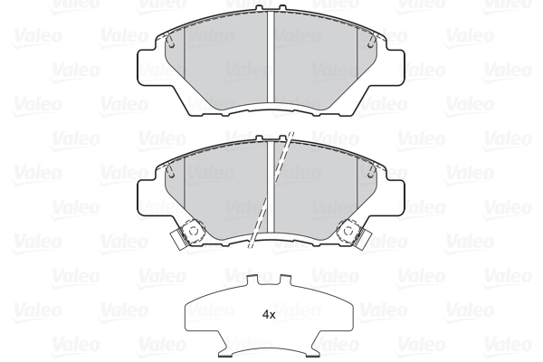 Колодки тормозные дисковые VALEO 302158