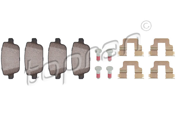 Set brake pads HANS PRIES/TOPRAN 303964