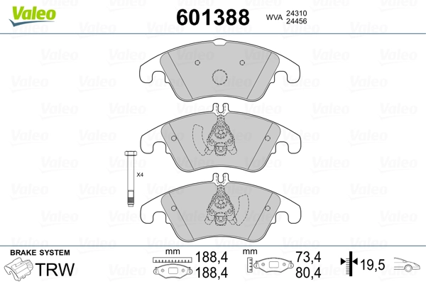 Запчасть VALEO 601388