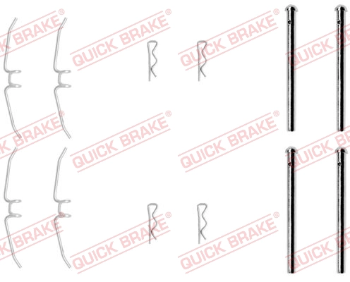 Комплектующие колодок дискового тормоза QUICK BRAKE 109-0901