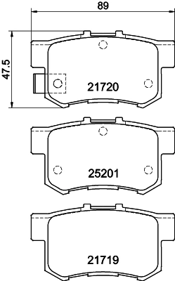 Колодки тормозные дисковые HELLA/BEHR/PAGID 8DB355015611