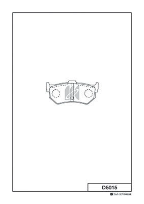 Колодки тормозные дисковые MK KASHIYAMA D5015