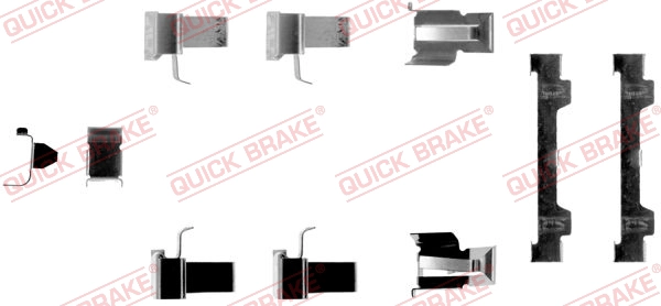 Комплектующие колодок дискового тормоза QUICK BRAKE 109-1058