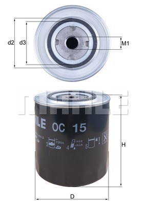 Фильтр масляный MAGNETI MARELLI 154076405680