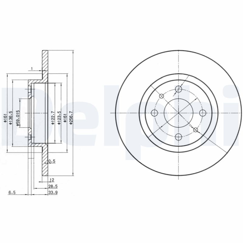 Диск тормозной DELPHI BG2411
