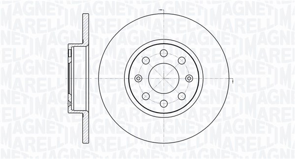 Тормоз.диски opel vauxhall MAGNETI MARELLI 361302040223